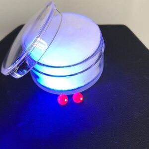 (2) Loose Brilliant Cut Deep Red Ruby Gemstones